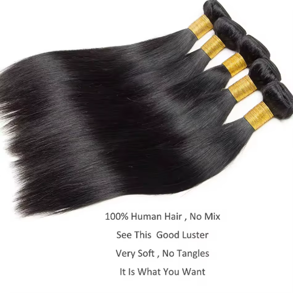 Extensions de cheveux humains brésiliens vierges non traités