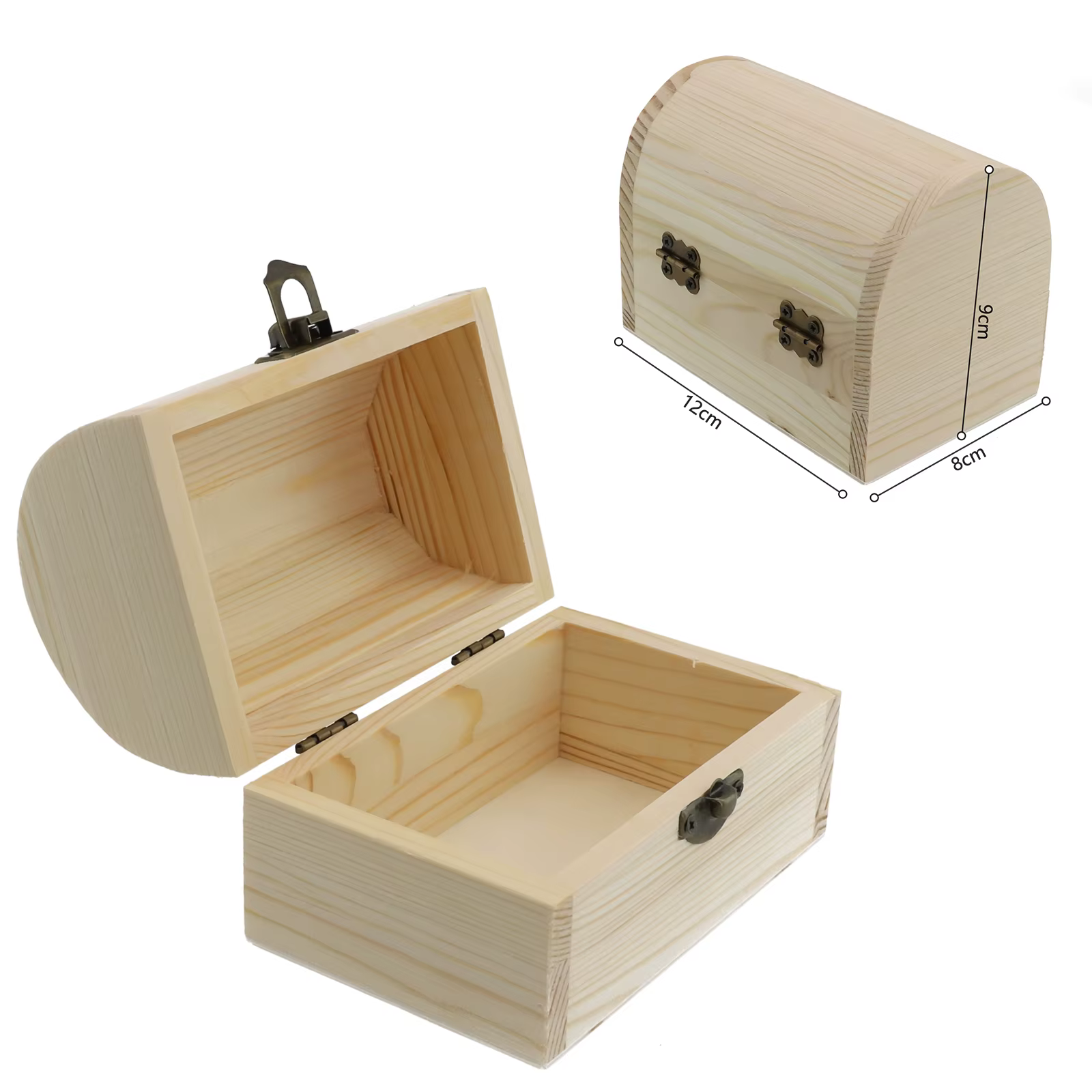 Boîtes boîte en bois boîte en bois nouvelle utilitaire souvenir plaine petit/grand artisanat décorer bijoux stockage bibelot mariage