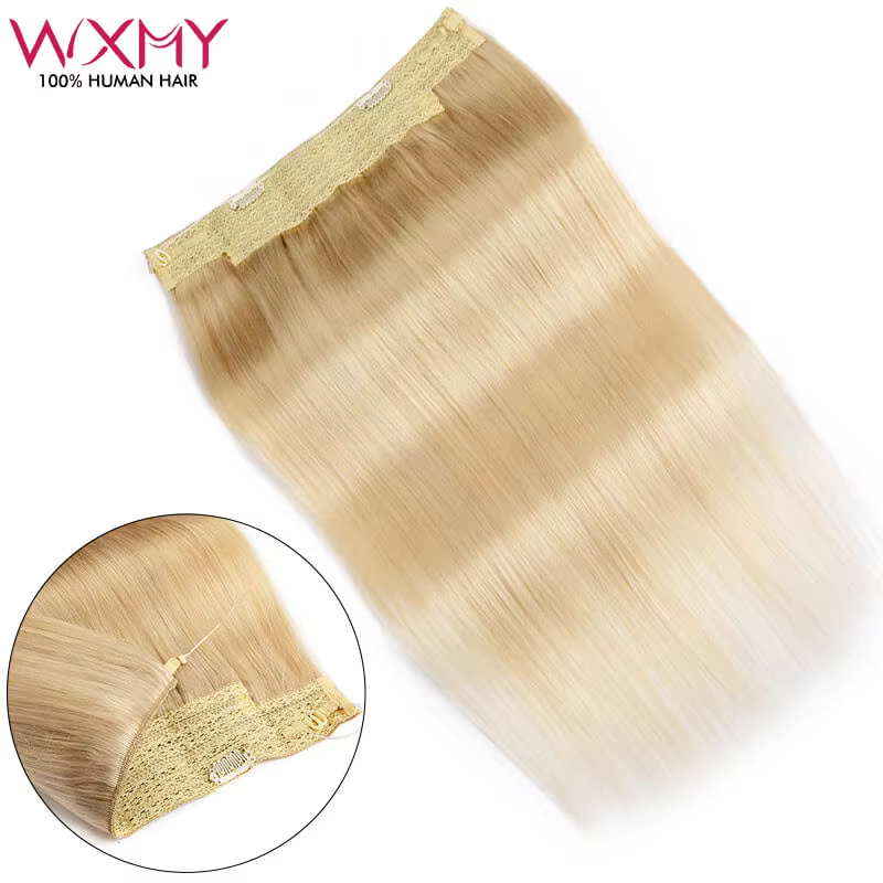 Extensions de cheveux humains à clipser