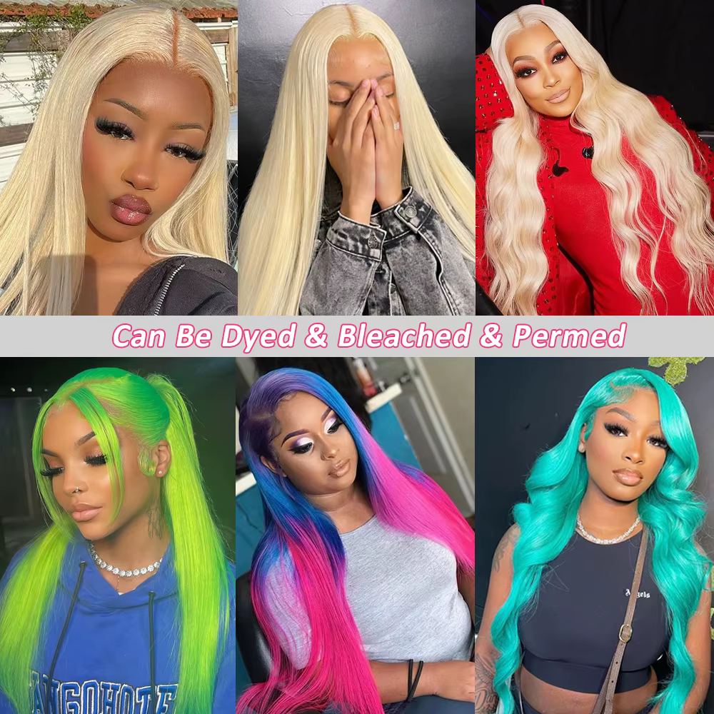 Extensions de cheveux humains Remy blonds 613 lisses