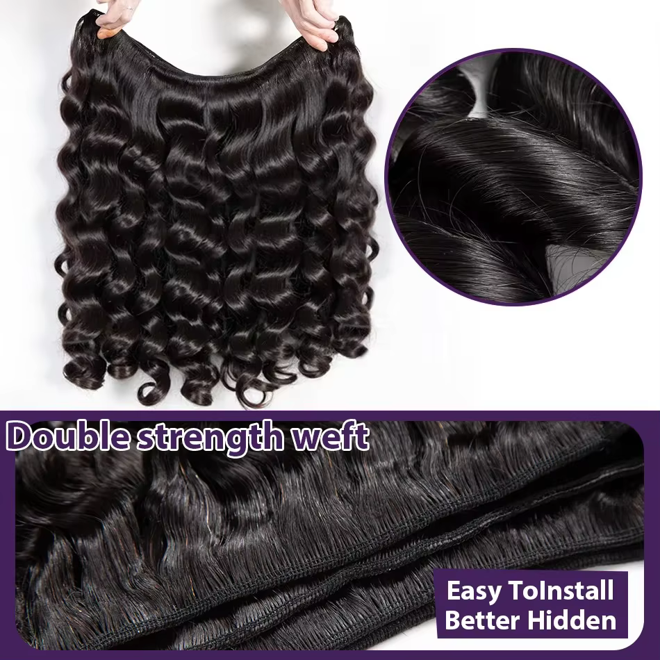 Extensions de cheveux humains bruts