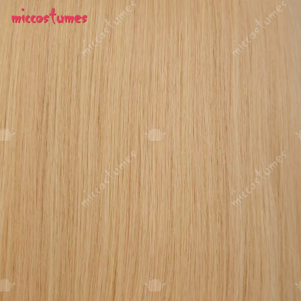 Miccostumes Perruque de cosplay pour femme Perruque de princesse dorée