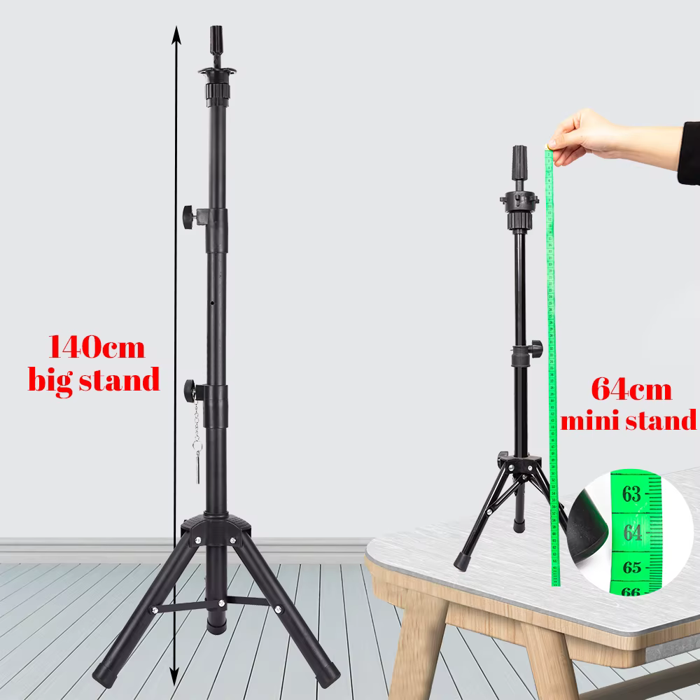 Alileader nouveau 140Cm/64Cm support de perruque trépied