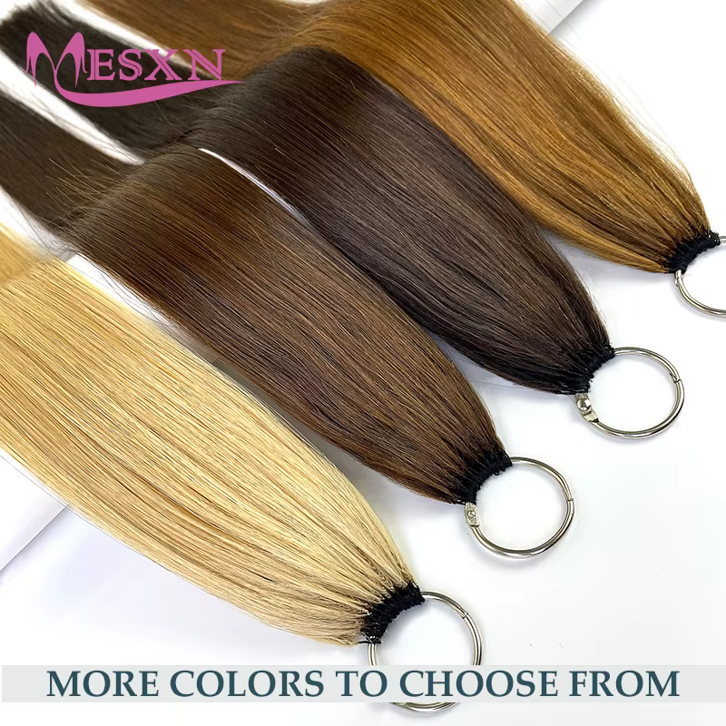 MESXN Third Feather Nouvelles Extensions de Cheveux Naturels Lisses