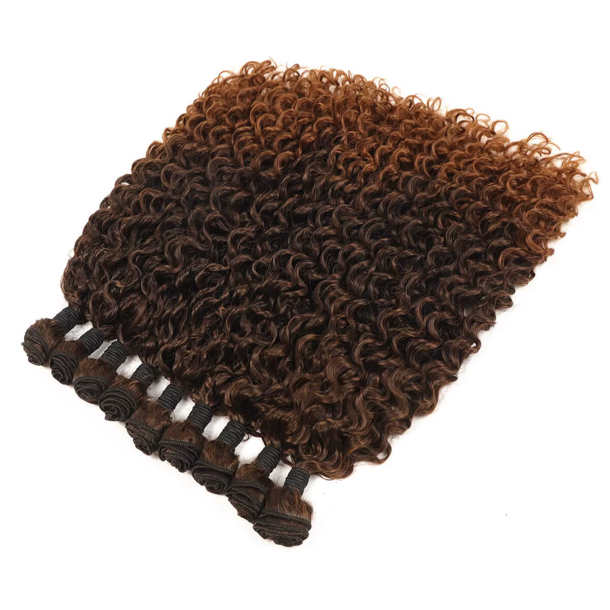 Extensions de Cheveux Synthétiques Bouclés Crépus 20 22 24 Pouces 9 Pièces pour Tête Entière, Fibres Organiques, Tissage de Cheveux Bouclés Souples 50/55/60cm