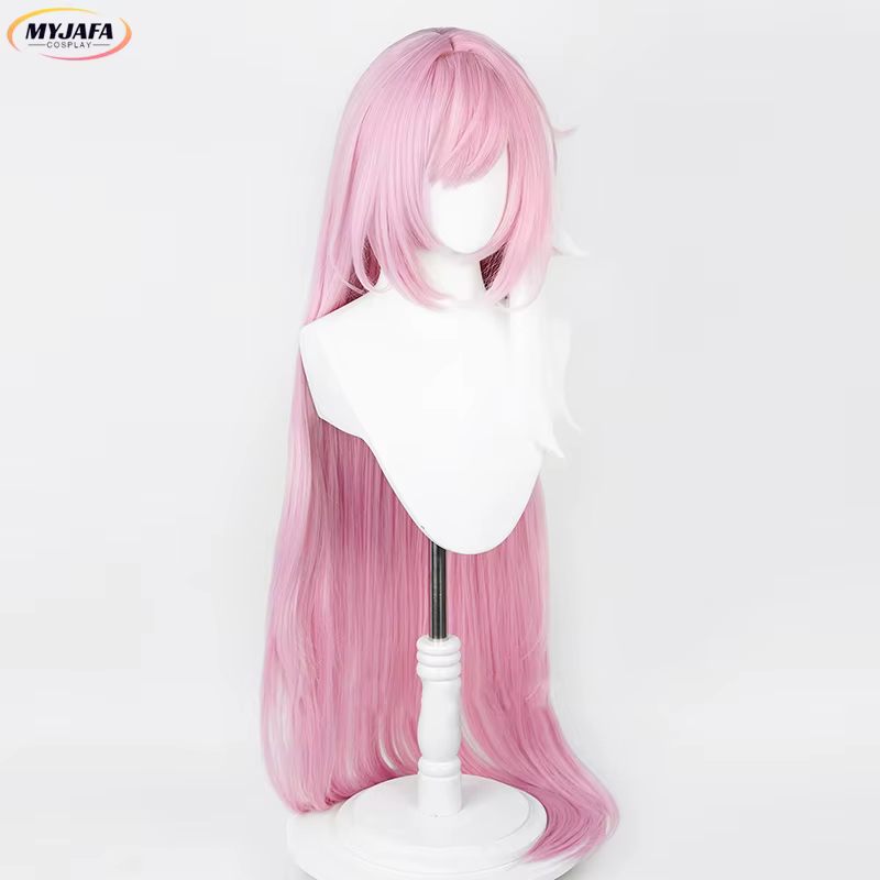 Perruque Cosplay Anime Impact 3 Elysia avec Frange