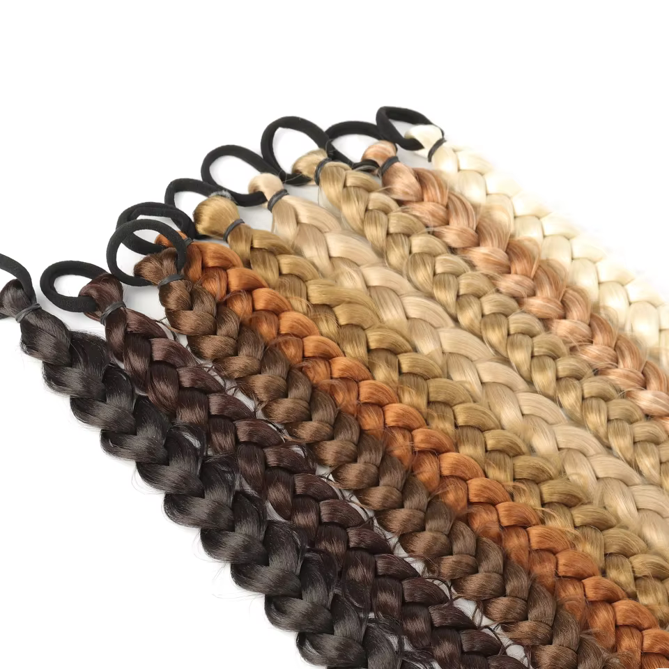 Extensions capillaires synthétiques tressées longues de 24 pouces pour femmes, accessoires capillaires en Fiber de haute température