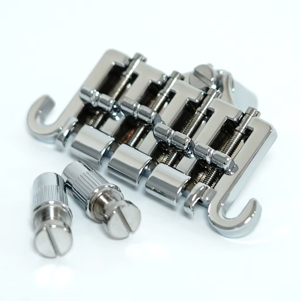 Cordier de pont de basse chromé, 3 points, 4 cordes, GBS, EP, JEParts
