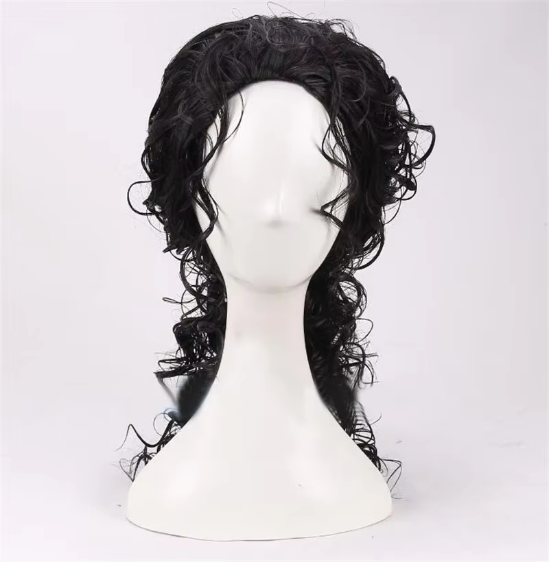 Perruque noire Michael Jackson 2026 pour cosplay
