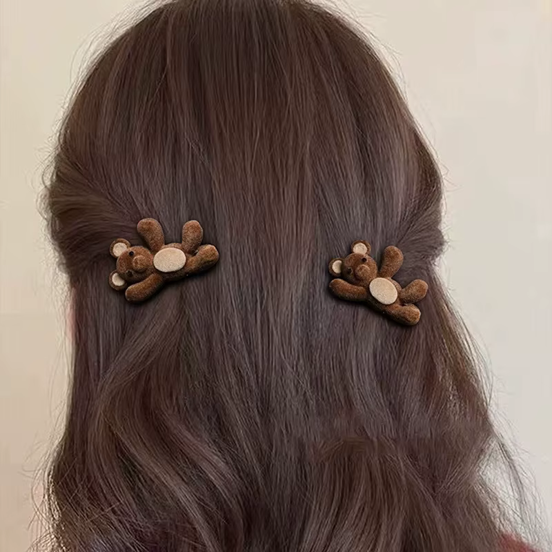 Pinces à cheveux en velours pour femmes