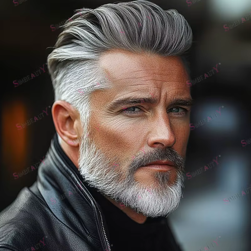 Prothèse capillaire pour homme en cheveux naturels
