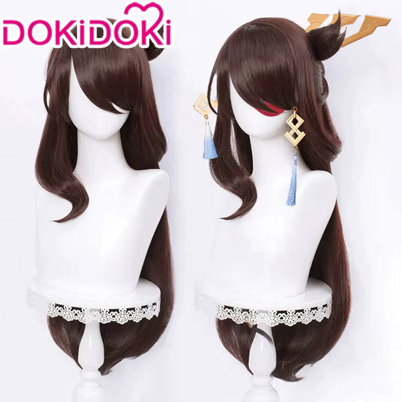 Perruque Beidou Cosplay pour femme, jeu Genshin Impact, DokiDoki, Halloween, cheveux longs, en stock