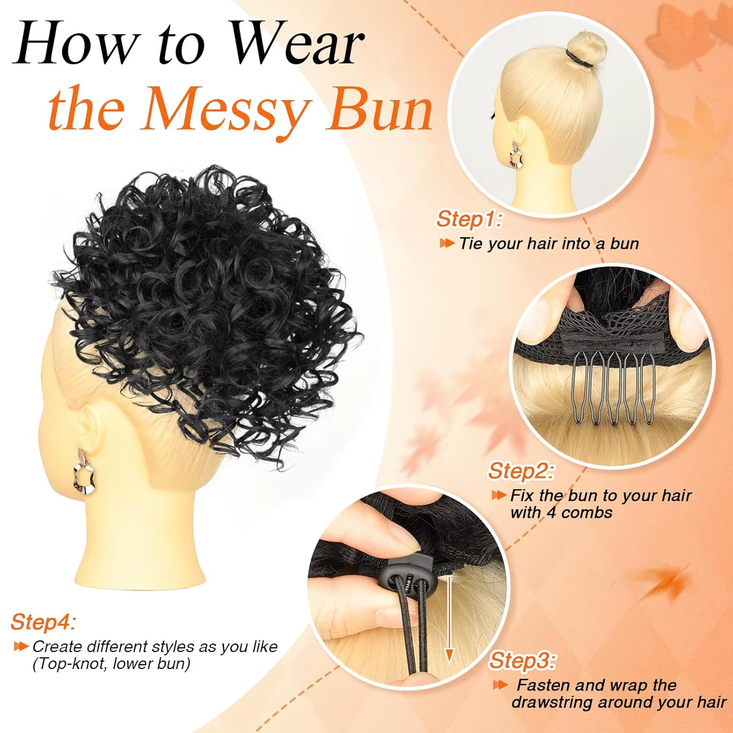 Chignon désordonné pour femme