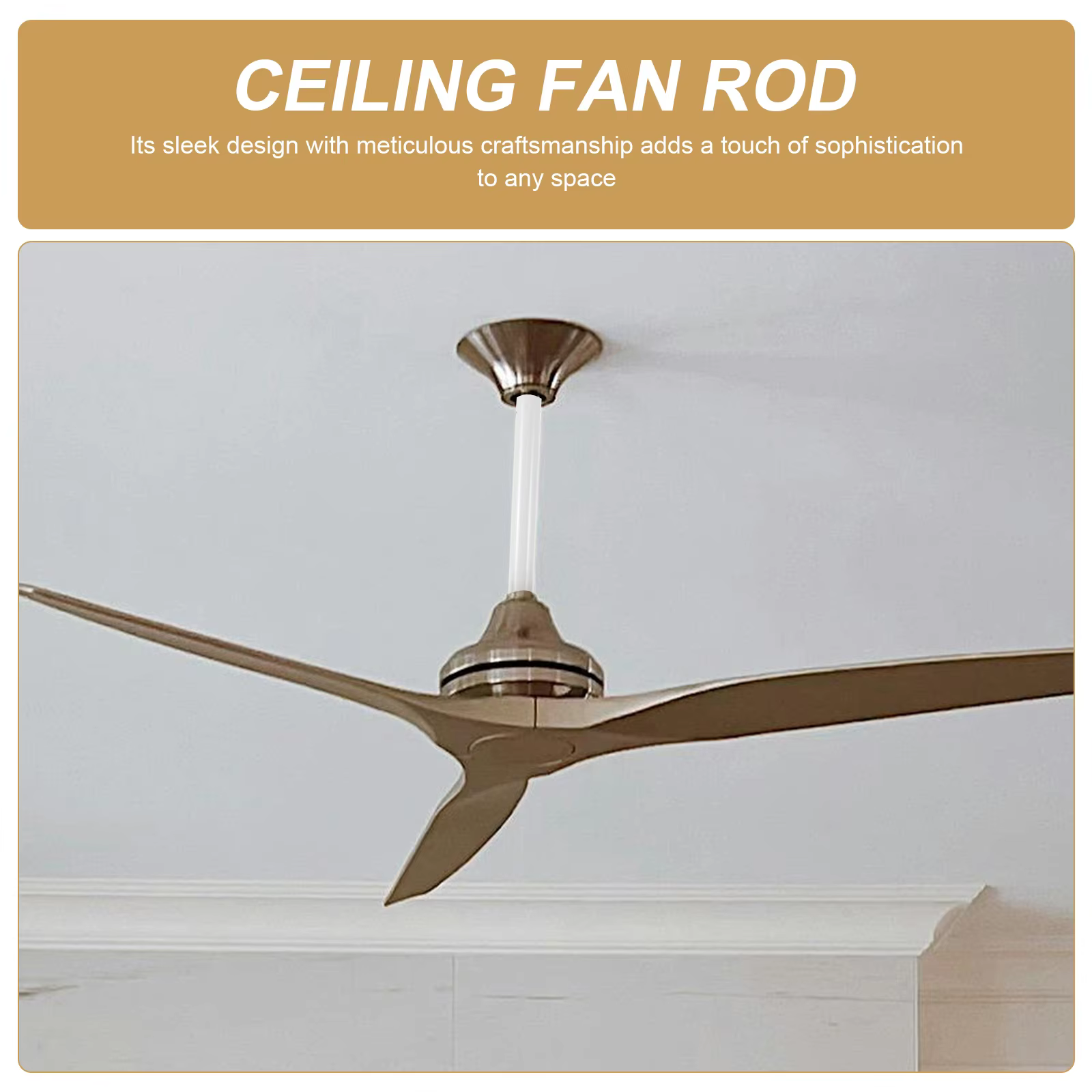 Extension de Ventilateur de Plafond avec Poteau de Remplacement, Pièce d'Entretien