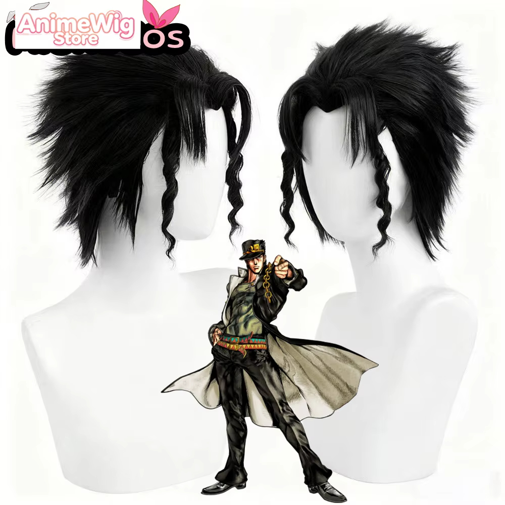 Perruque de cosplay Jotaro Kujo MiukoCosplay Anime JoJo's Bizarre Adventure
