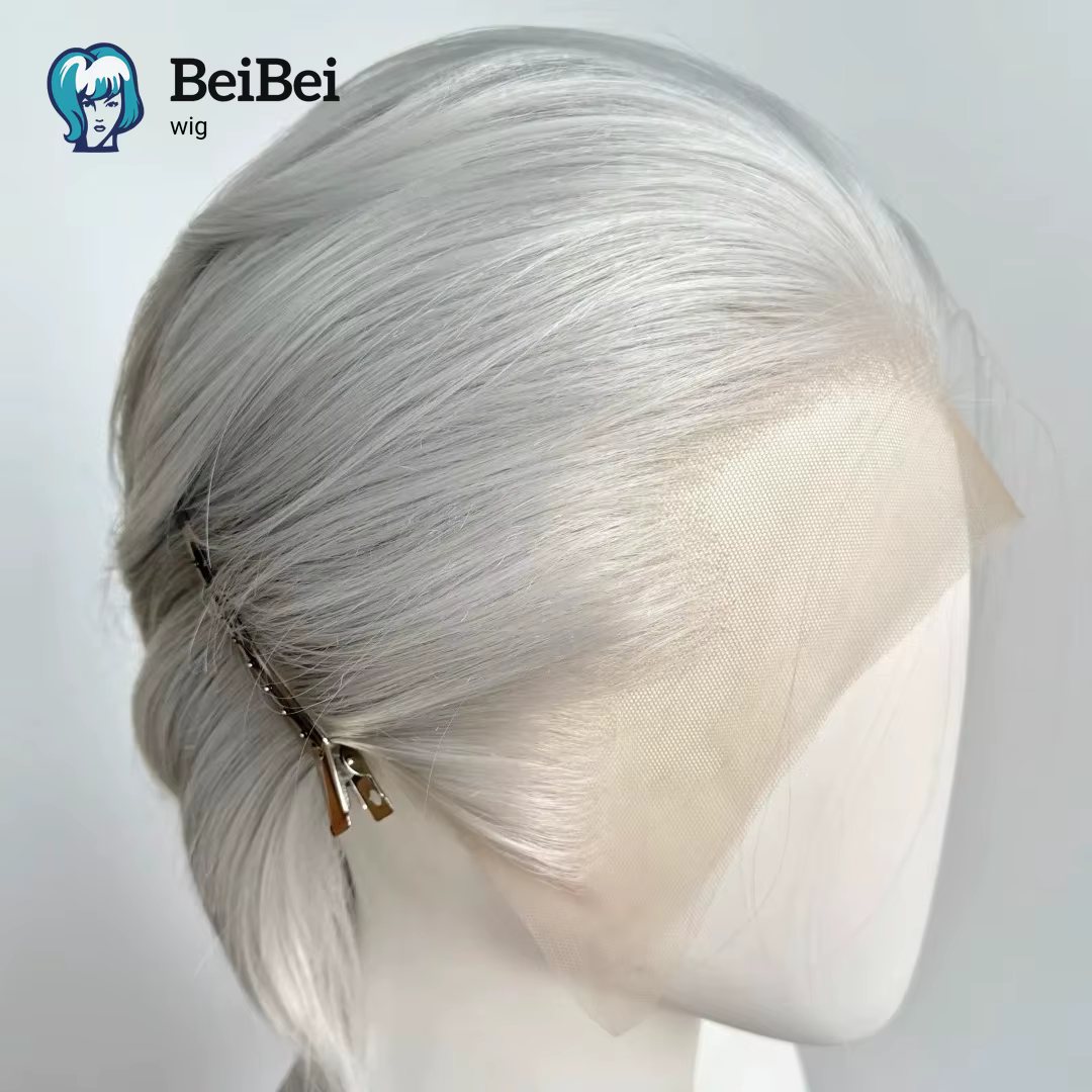 Perruque Lace Front Wig synthétique courte noire