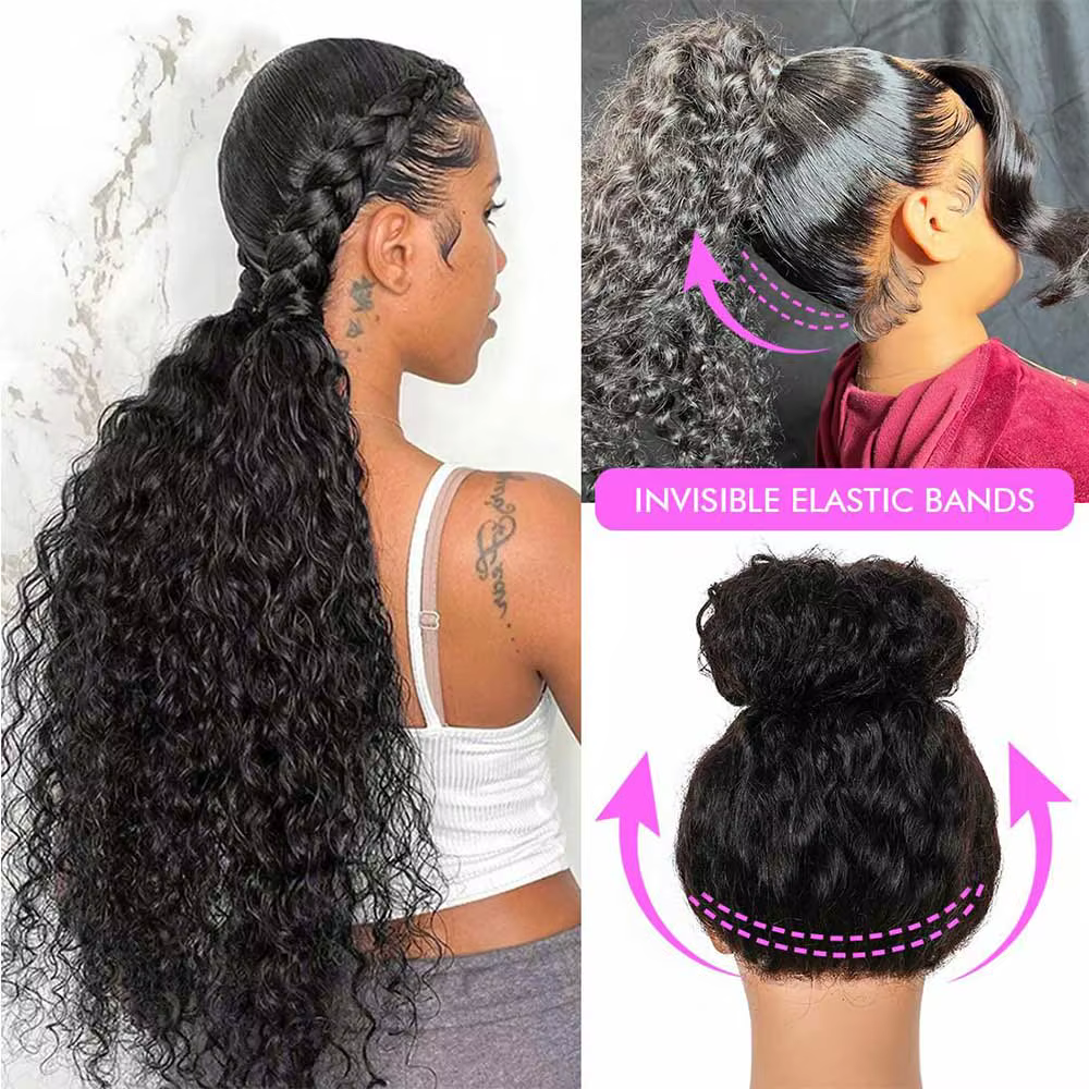 Perruque Lace Frontal Wig 360 naturelle sans colle