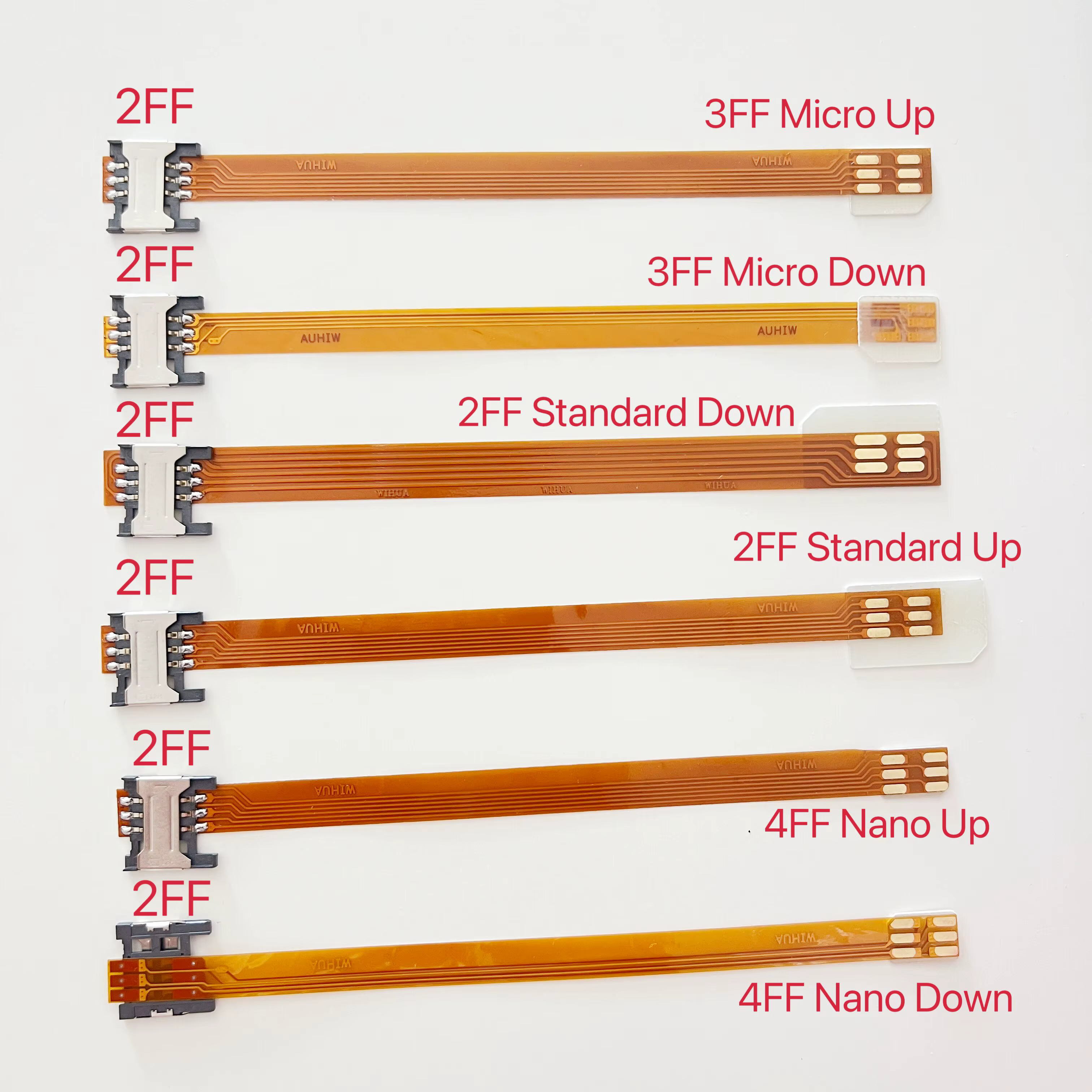Convertisseur d'extension de carte SIM Standard 2FF vers carte Sim Standard 3FF Micro 2FF, Extension de câble souple, adaptateur 148mm
