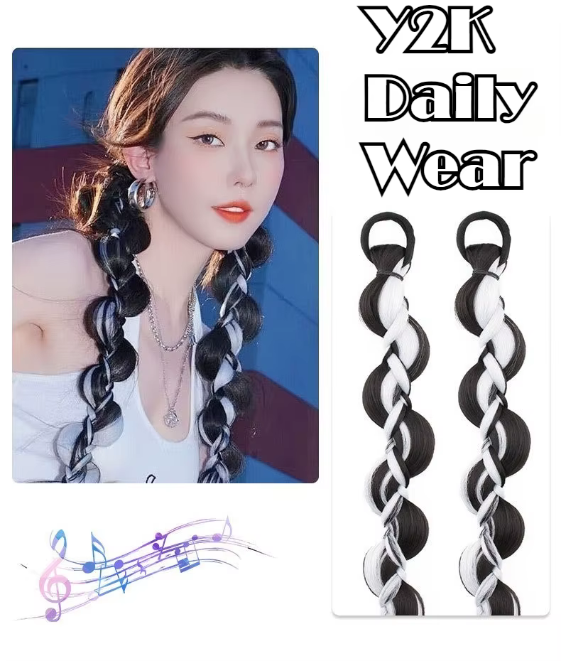 Extensions capillaires synthétiques longues tressées