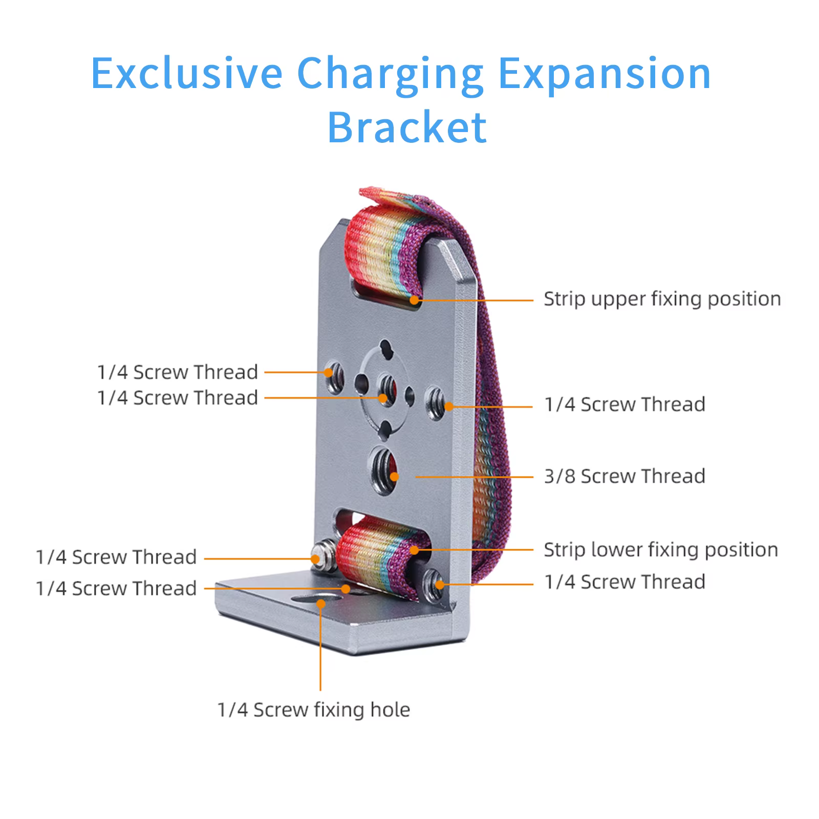 FEELWORLD HM-L Extension L plaque support d'extension de charge exclusif alimentation Mobile spécial pour moniteur FEELWORLD P6XL