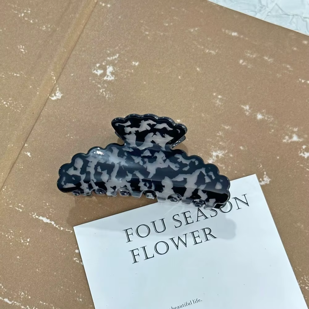 Pinces à cheveux en porcelaine bleue et blanche