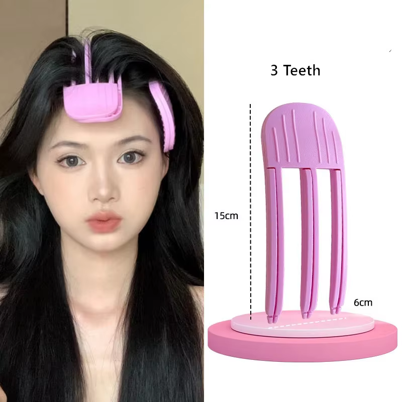 Épingle à cheveux moelleuse frangue à friser Clips racines