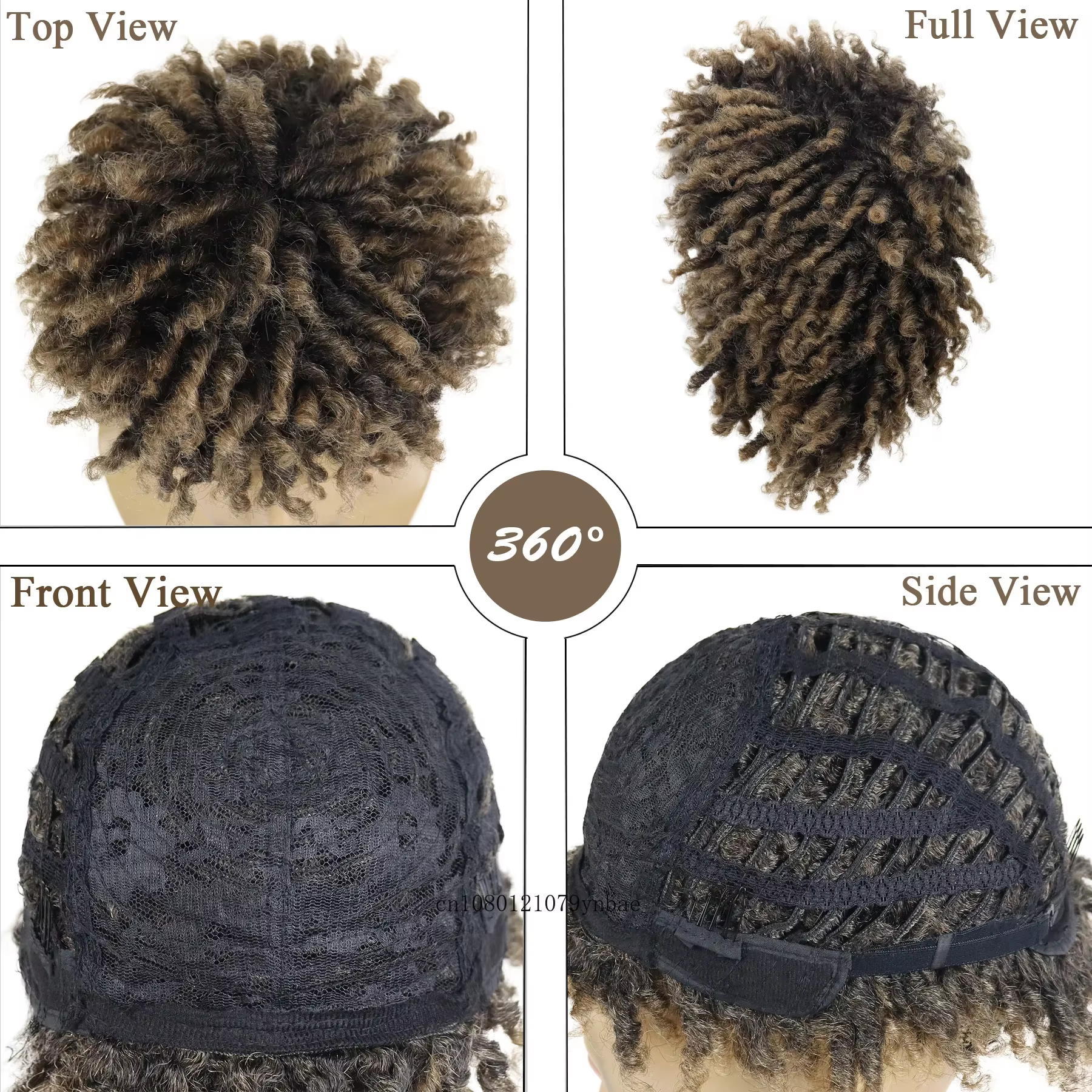 Perruque Dreadlock synthétique pour hommes