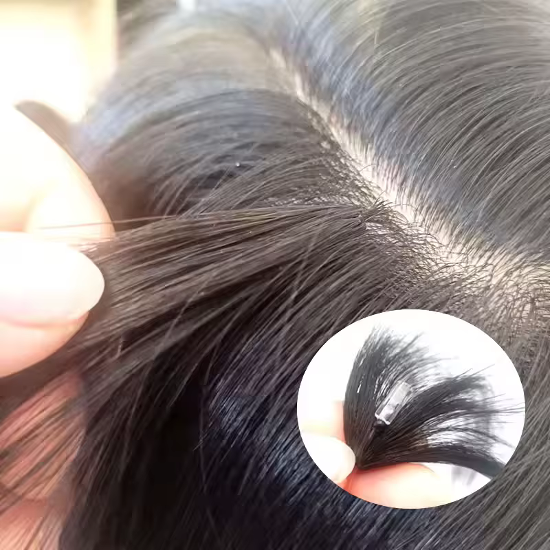 100% cheveux humains naturels qualité vierge brute prix usine double dessiné