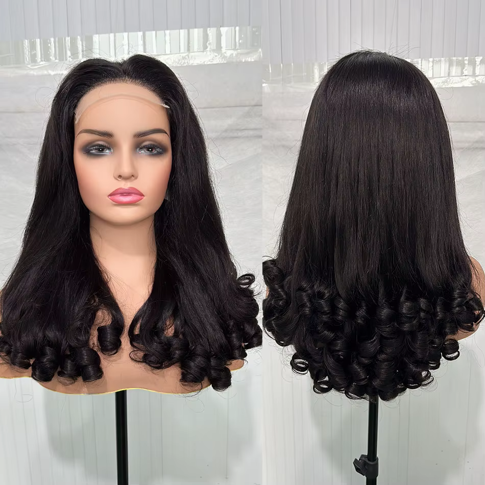 12A Double dessiné oeuf de printemps bouclés vierge perruques de cheveux humains 5x5 HD dentelle sans colle porter et