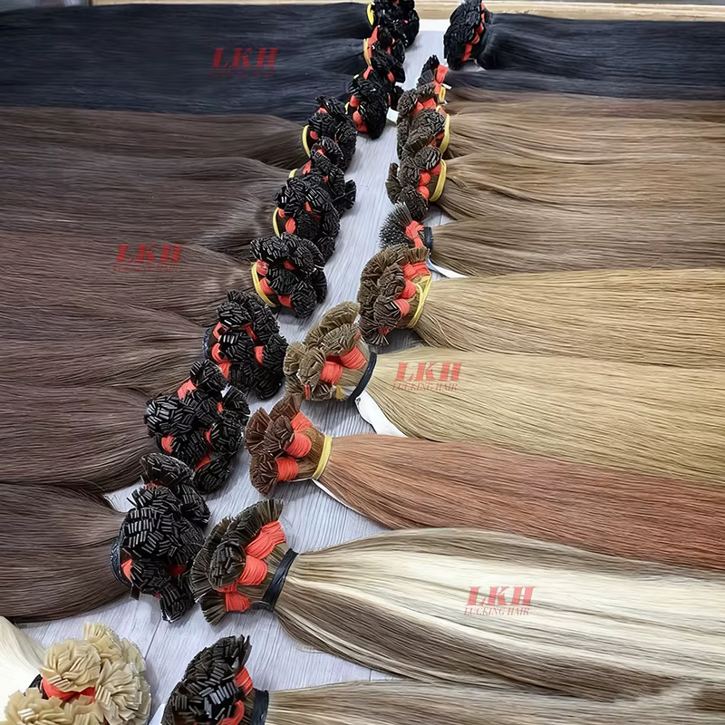Ugeat Extensions de cheveux à pointe plate