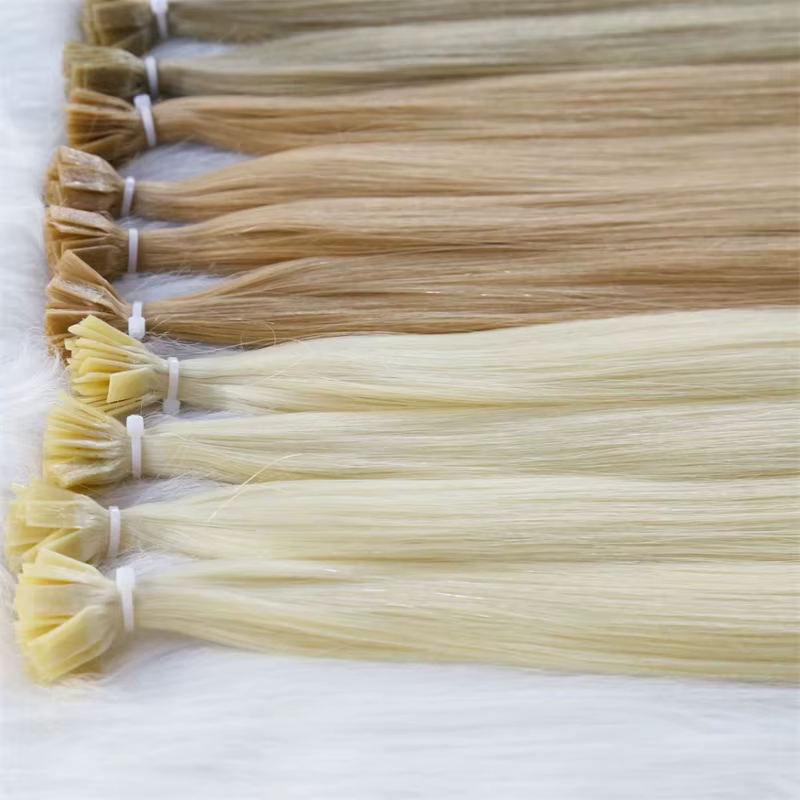 Meilleures extensions de cheveux à la kératine à pointe plate 100%