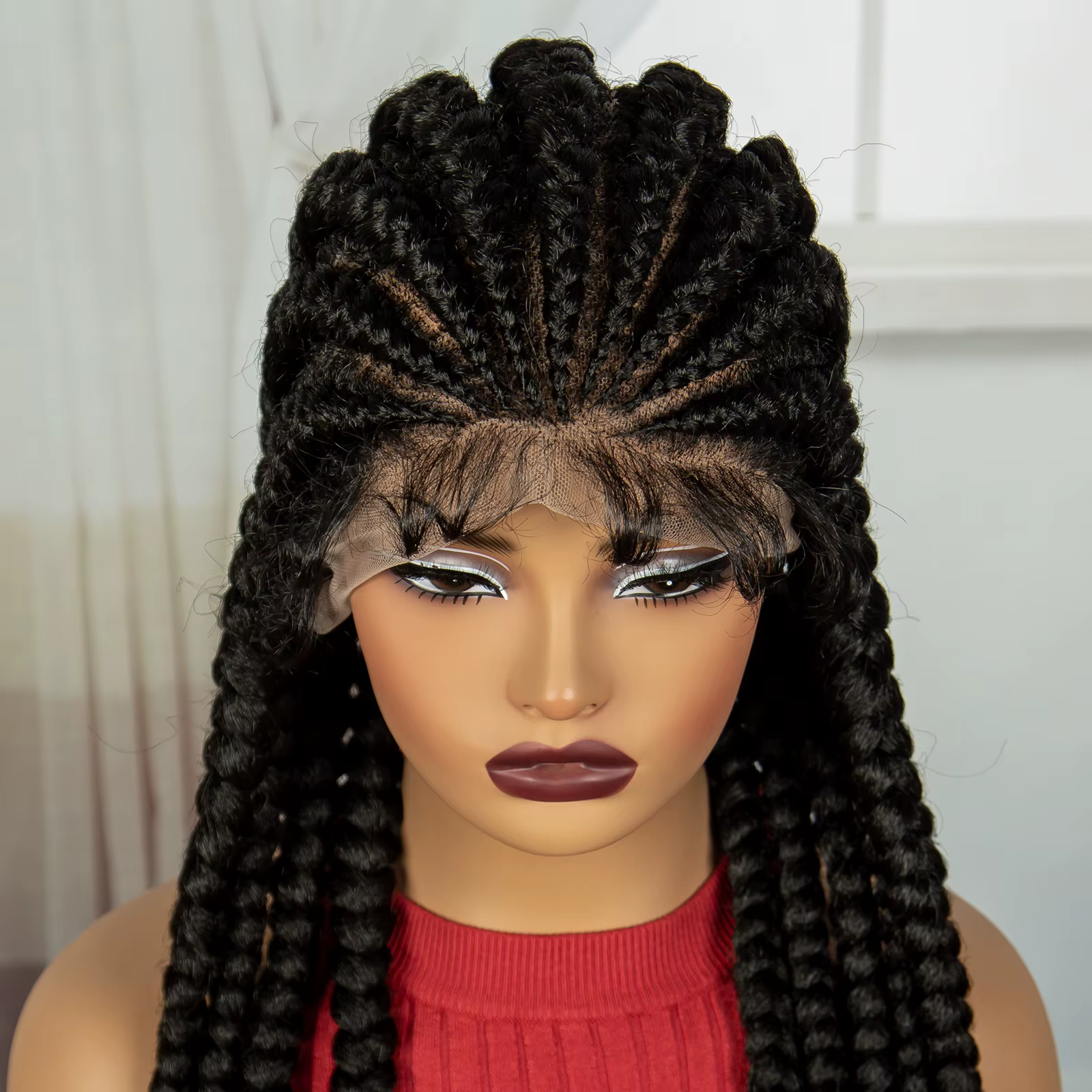 Perruques tressées Cornrow de 32 pouces