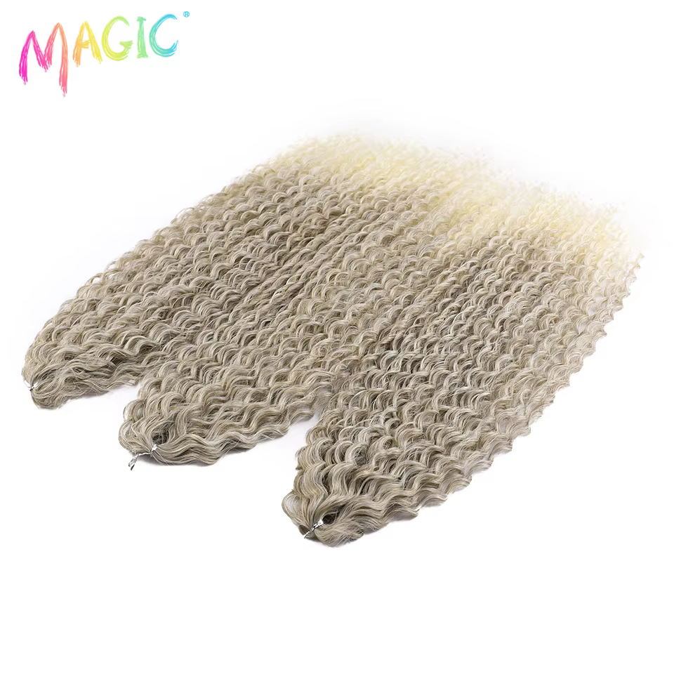 Extensions de cheveux magiques 30 pouces Afro crépus bouclés