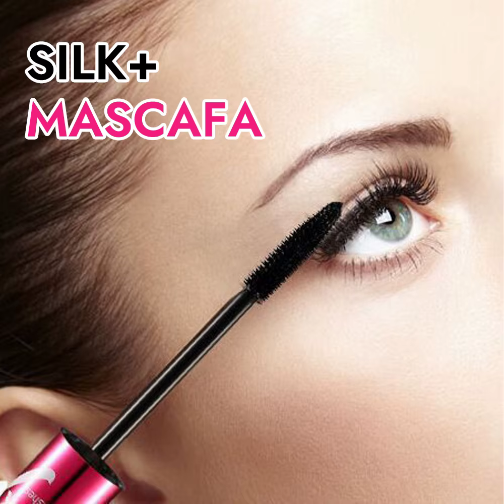 Ensemble de mascara en fibre avec double tubes