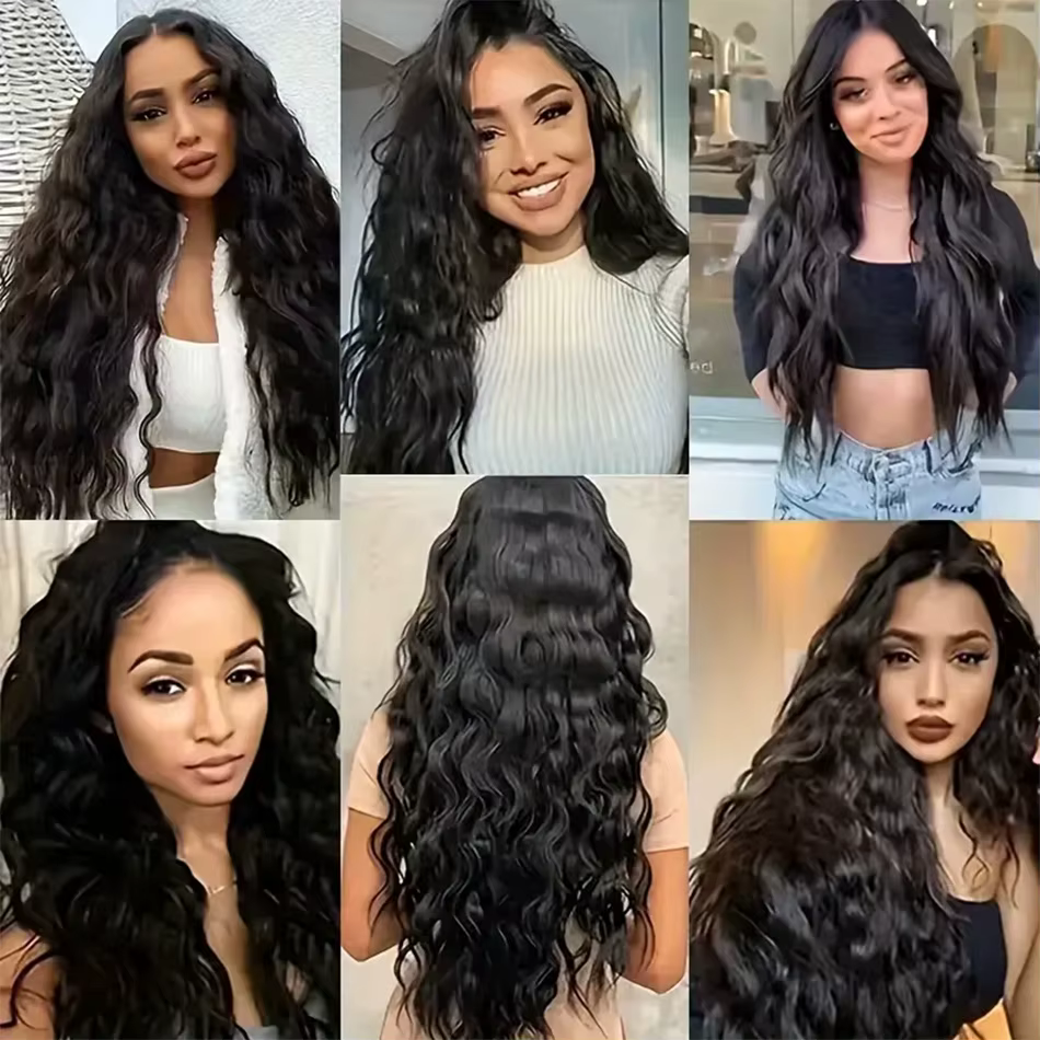 Tissage en lot brésilien naturel ondulé et humide