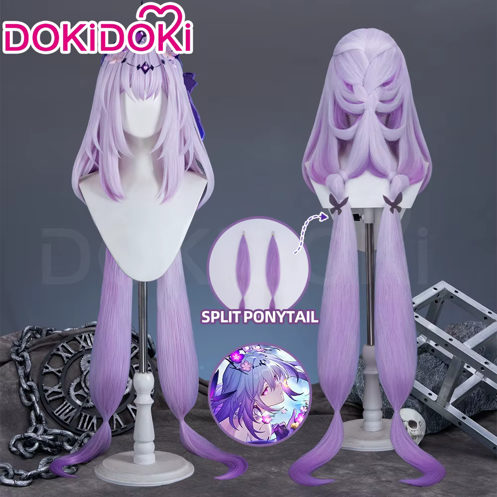 En STOCK Castorice Hyacine perruque jeu Honkai: Star Rail DokiDoki Halloween 100 cm cheveux longs