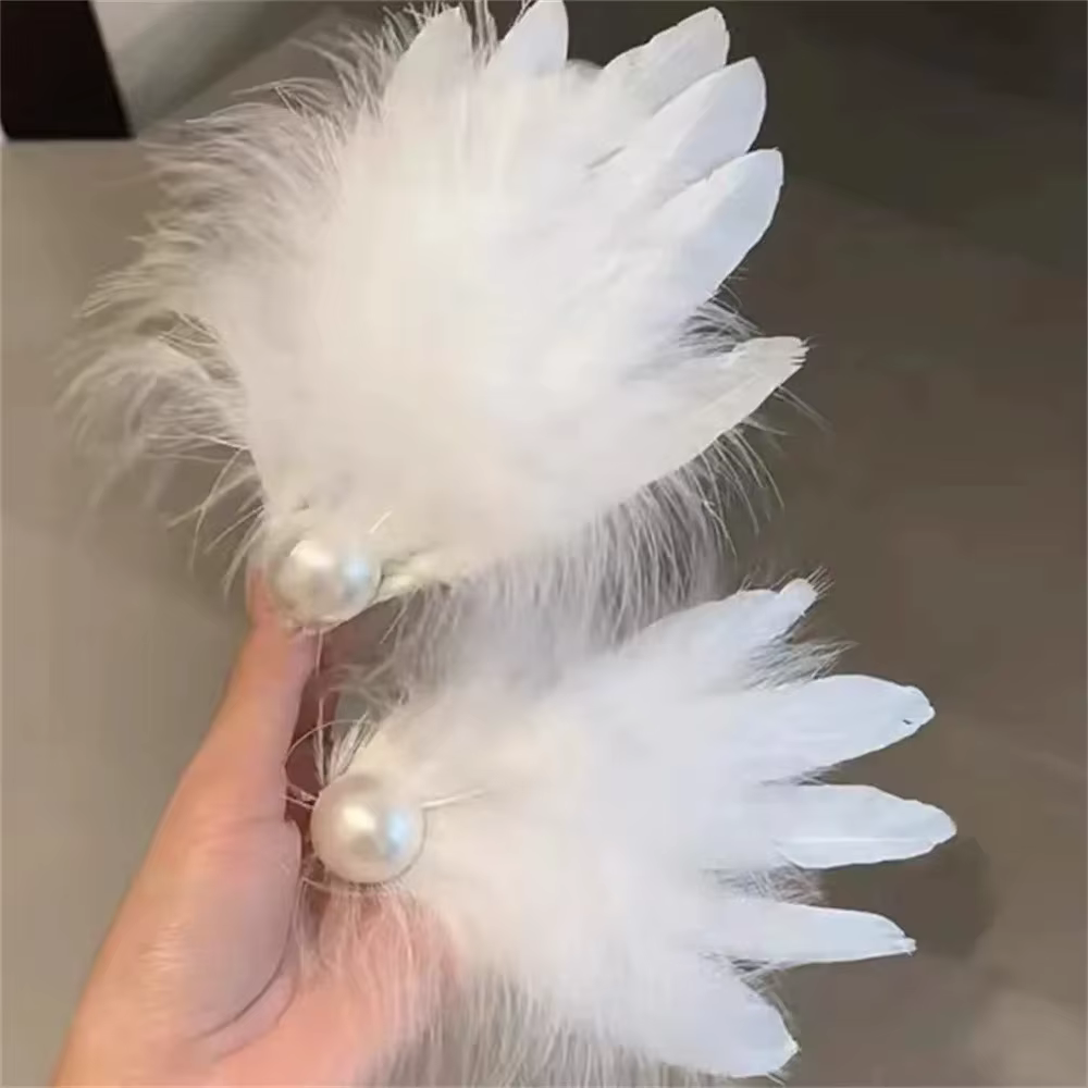 Pince à cheveux en plumes de Ballet pour femmes