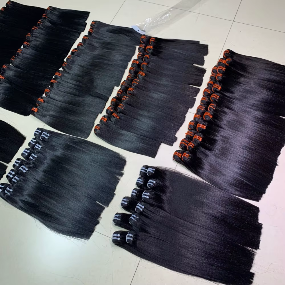 Extensions de Cheveux Humains Vierges Bruts Non Traités 100% Naturels
