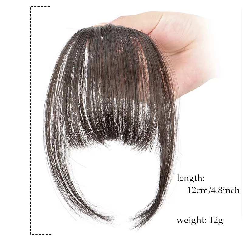 Perruque à frange à clipser | Cheveux synthétiques