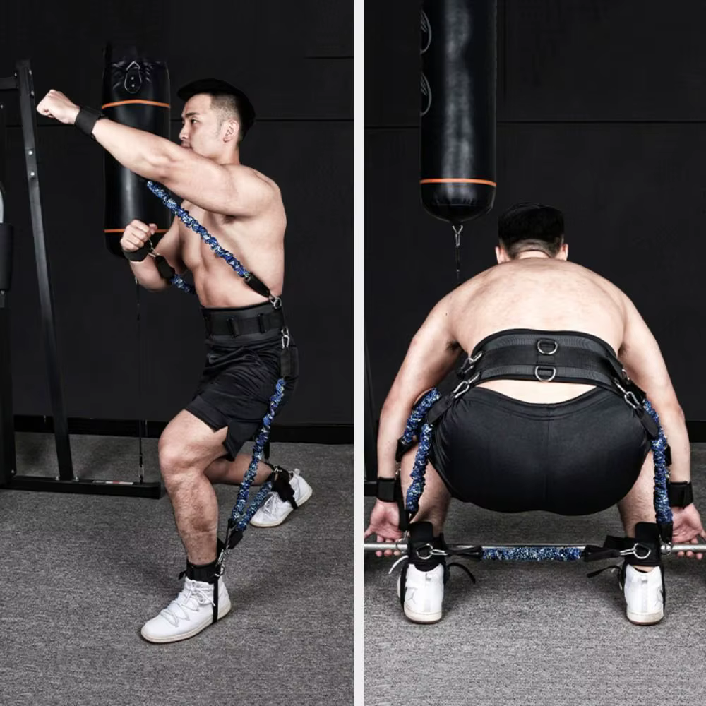 Bande de Résistance Professionnelle pour Entraînement de Boxe, Sangle d'Étirement Portable, Bandes de Résistance pour Améliorer la Puissance, Caoutchouc Élastique