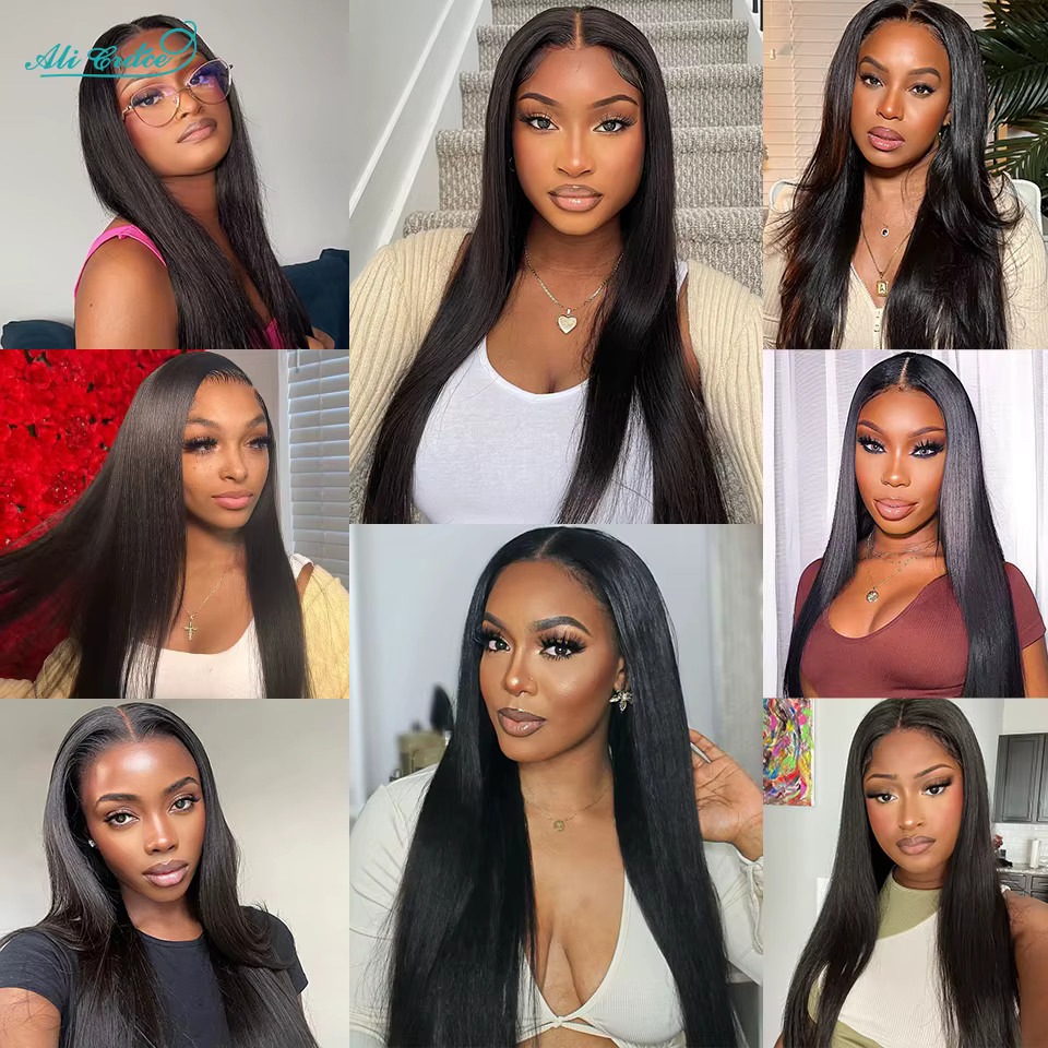 Perruque Lace Front Wig naturelle lisse-ALI GRACE