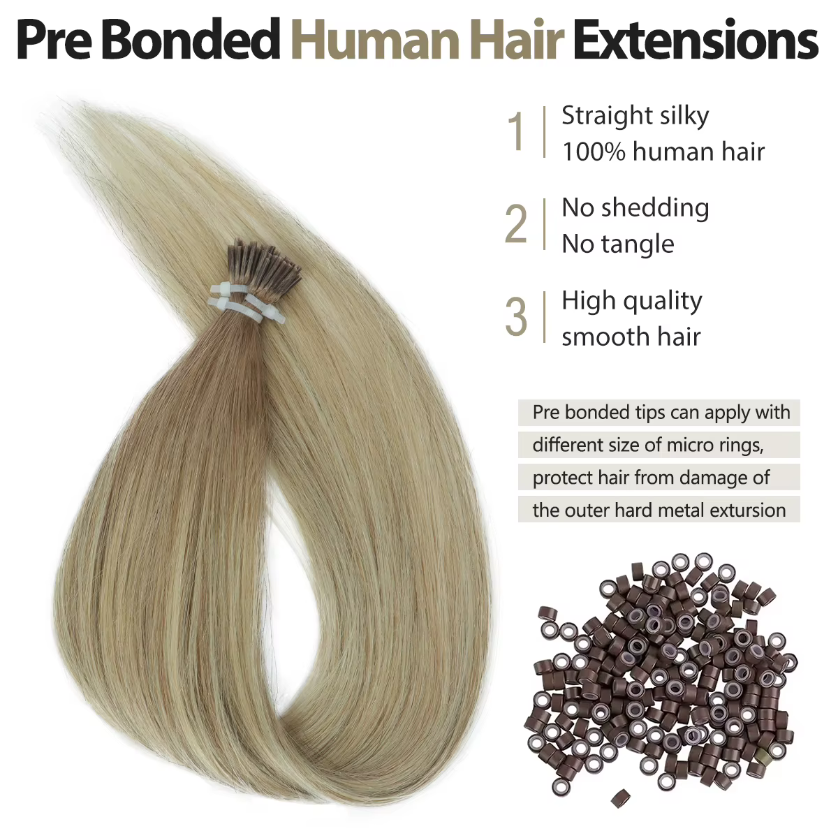 I Tip Extensions de cheveux