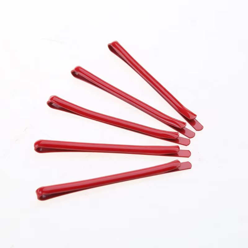 Pinces à cheveux rouges épingles