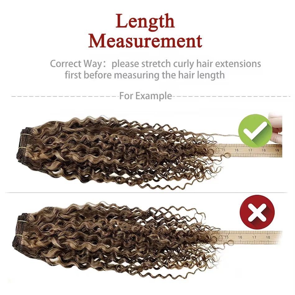 OCGK vague d'eau pince dans les Extensions de cheveux