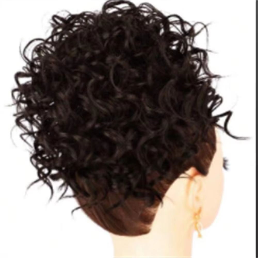 Afro bouffée cordon queue de cheval crépus bouclés cheveux synthétiques chignon Extensions à clipser postiches pour les femmes usage quotidien de fête