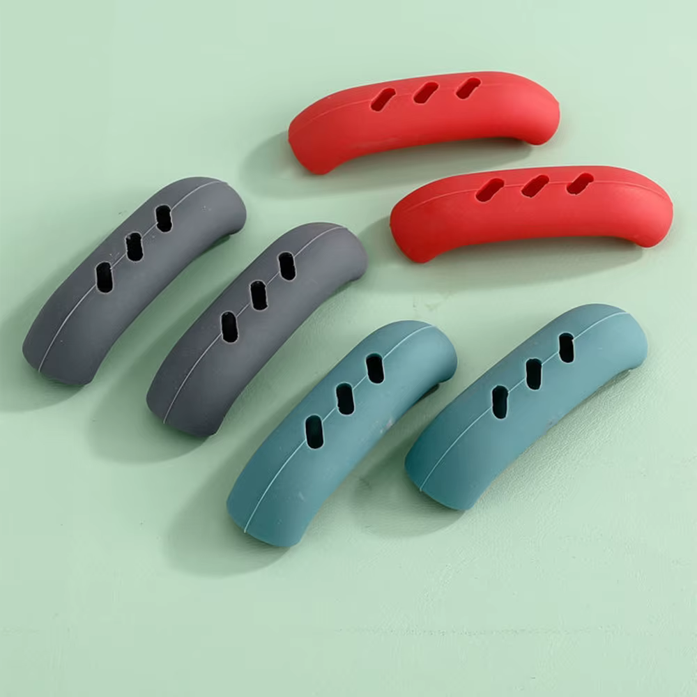 Couvercle de poignée de casserole en Silicone, 2 pièces, isolation thermique, support de poignée, manchon de poignée, Gadgets de cuisine