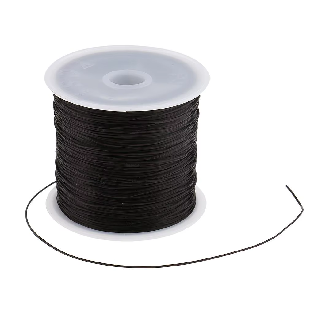 6 rouleaux 60M Salon cristal élastique chaîne cheveux tissage coudre décoration fil pour fil