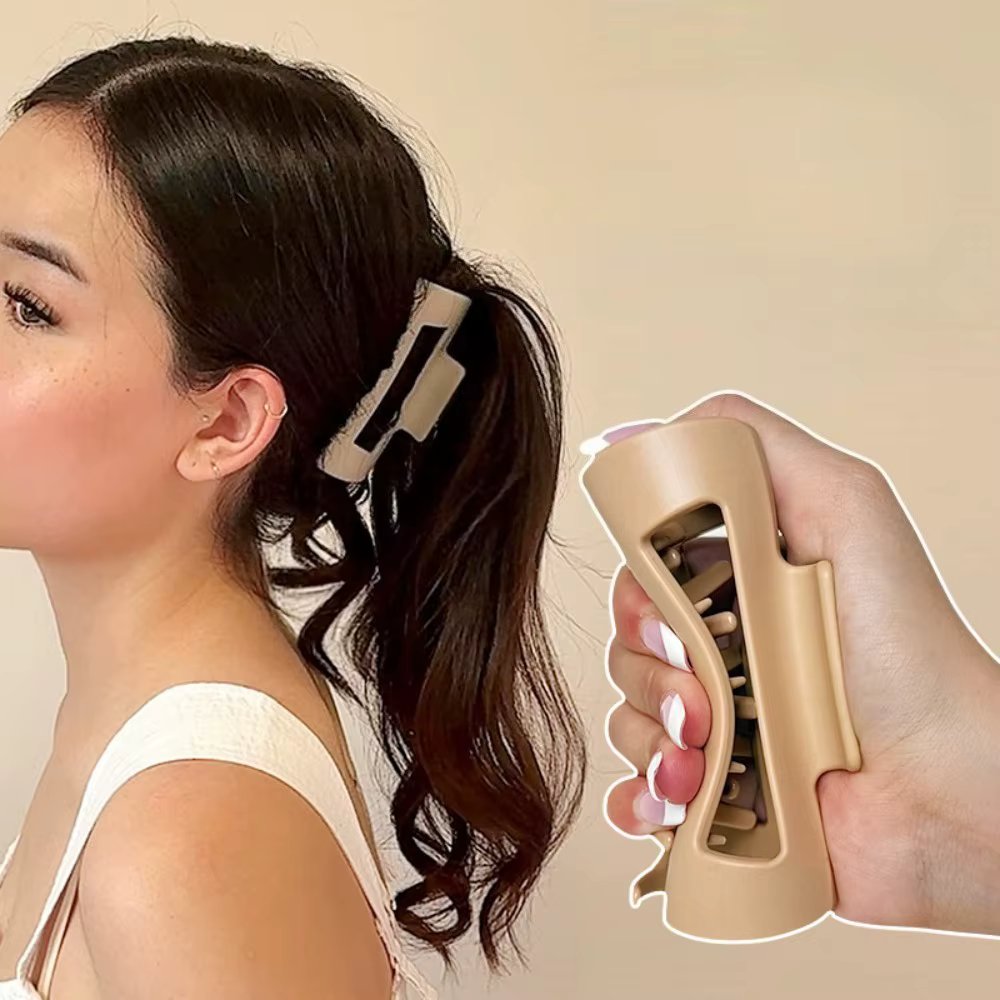 Pince à cheveux en caoutchouc souple