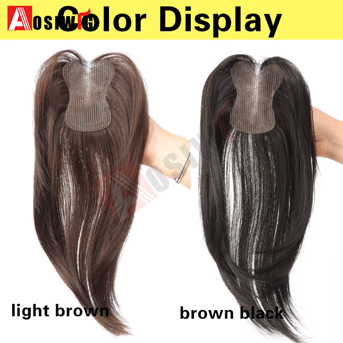 Nouveau Design de front Invisible et garniture de cheveux humains d'aspect naturel pour les femmes pâte magique sans