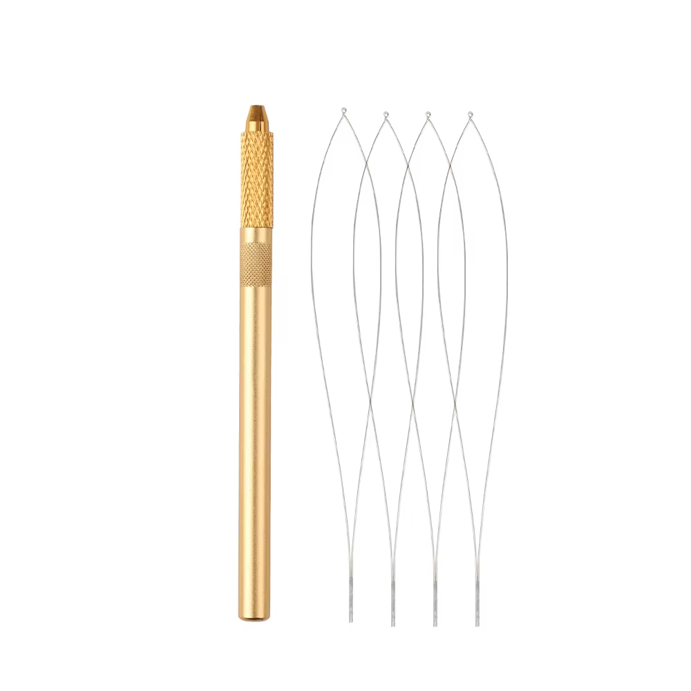 Outil de boucle d'extension de cheveux avec 4 fils de fer supplémentaires